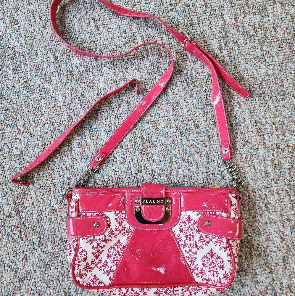 FLAUNT By Faith Nicole Pink Fuchsia PURSE Bag - Picture 13 of 14